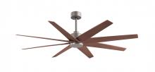 Matthews Fan Company AN-BN-WN-64 - Ariella - Brushed Nickel - Walnut Tone Tone Blades - 64" Blades - 10" Downrod