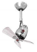 Matthews Fan Company DI-CR-WDBW - Diane - Polished Chrome - Barn Wood Tone Blades - 10" Downrod