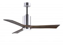 Matthews Fan Company PA3-CR-WA-52 - Patricia-3 - 52" Three Blade Ceiling Fan - 5CCT Integrated LED - Polished Chrome Finish