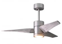 Matthews Fan Company SJ-BN-BW-42 - Super Janet - Brushed Nickel - Barn Wood Tone Blades - 42" Blades - 10" Downrod
