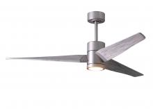 Matthews Fan Company SJ-BN-BW-60 - Super Janet - Brushed Nickel - Barn Wood Tone Blades - 60" Blades - 10" Downrod