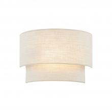 Justice Design Group FAB-5770-CREM - ADA Tier Fabric Wall Sconce