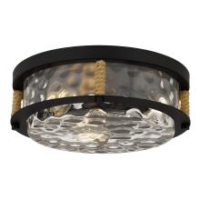 Quoizel BTC1616MBK - Baltic 3-Light Matte Black Flush Mount