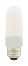 Satco Products Inc. S11218 - 8 Watt T10 LED; Frosted; Medium base; 3000K; High Lumen; 120 Volt; Non-Dimmable; Carded
