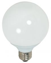 Satco Products Inc. S7304/TF - 15 Watt; G25 Compact Fluorescent; 2700K; 82 CRI; Medium base; 120 Volt; Shatter Proof