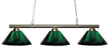 Z-Lite 155-3BN-ARG - 3 Light Billiard