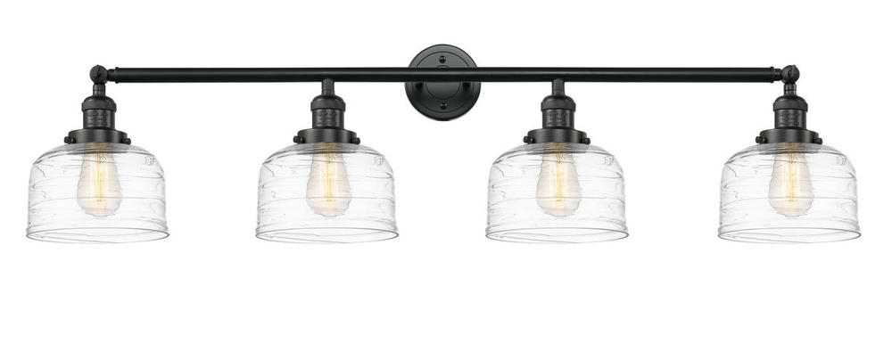 Bell - 4 Light - 44 inch - Matte Black - Adjustable Bath Vanity Light