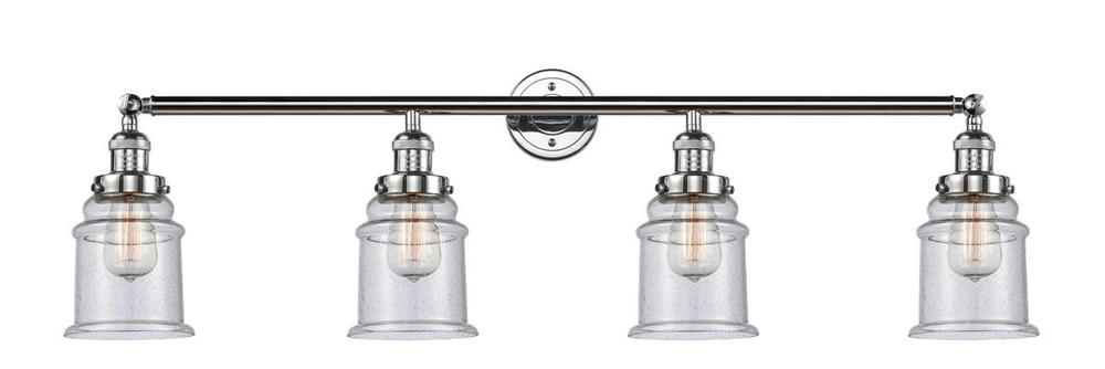Canton - 4 Light - 42 inch - Polished Chrome - Adjustable Bath Vanity Light