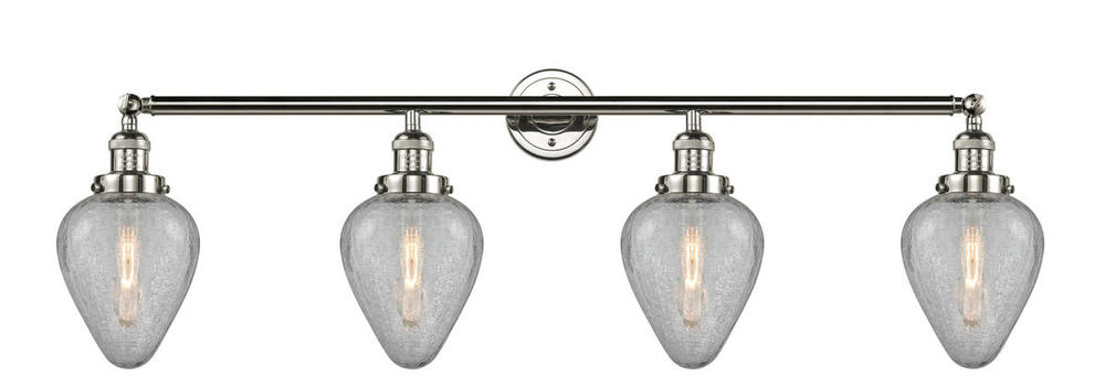 Geneseo - 4 Light - 43 inch - Polished Nickel - Adjustable Bath Vanity Light