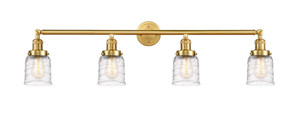 Bell - 4 Light - 42 inch - Satin Gold - Adjustable Bath Vanity Light