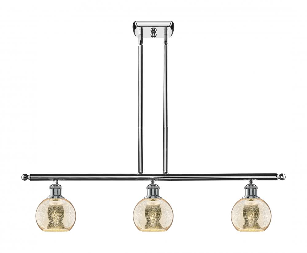 Athens - 3 Light - 36 inch - Polished Chrome - Cord hung - Island Light