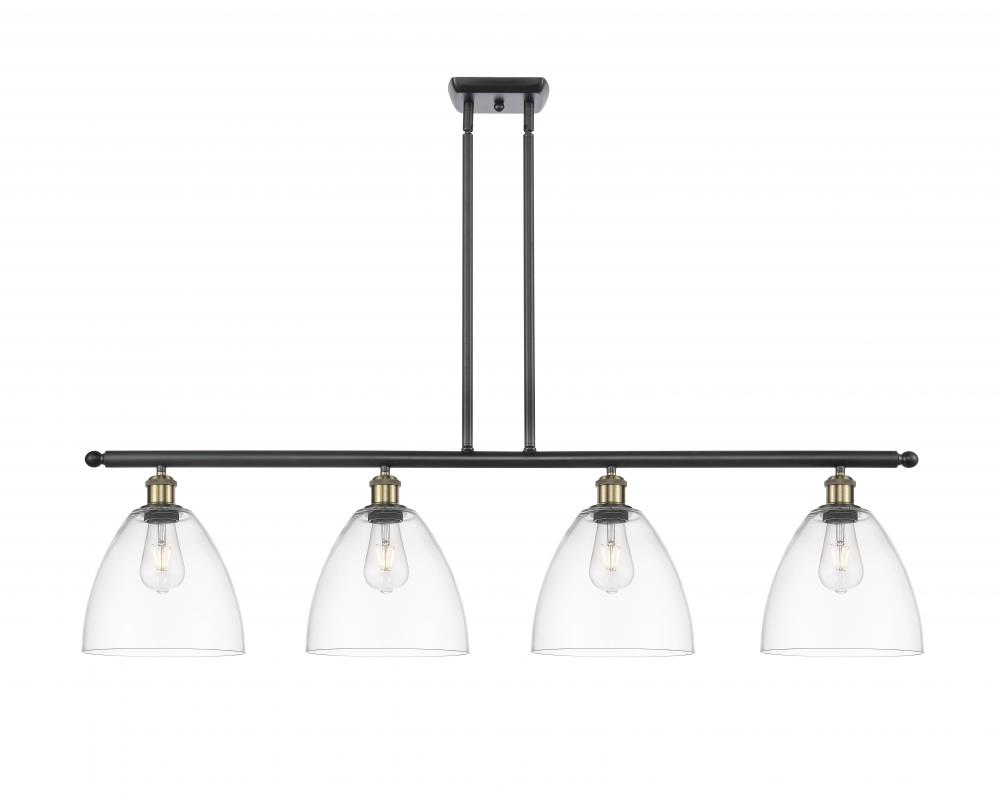 Bristol - 4 Light - 48 inch - Black Antique Brass - Cord hung - Island Light