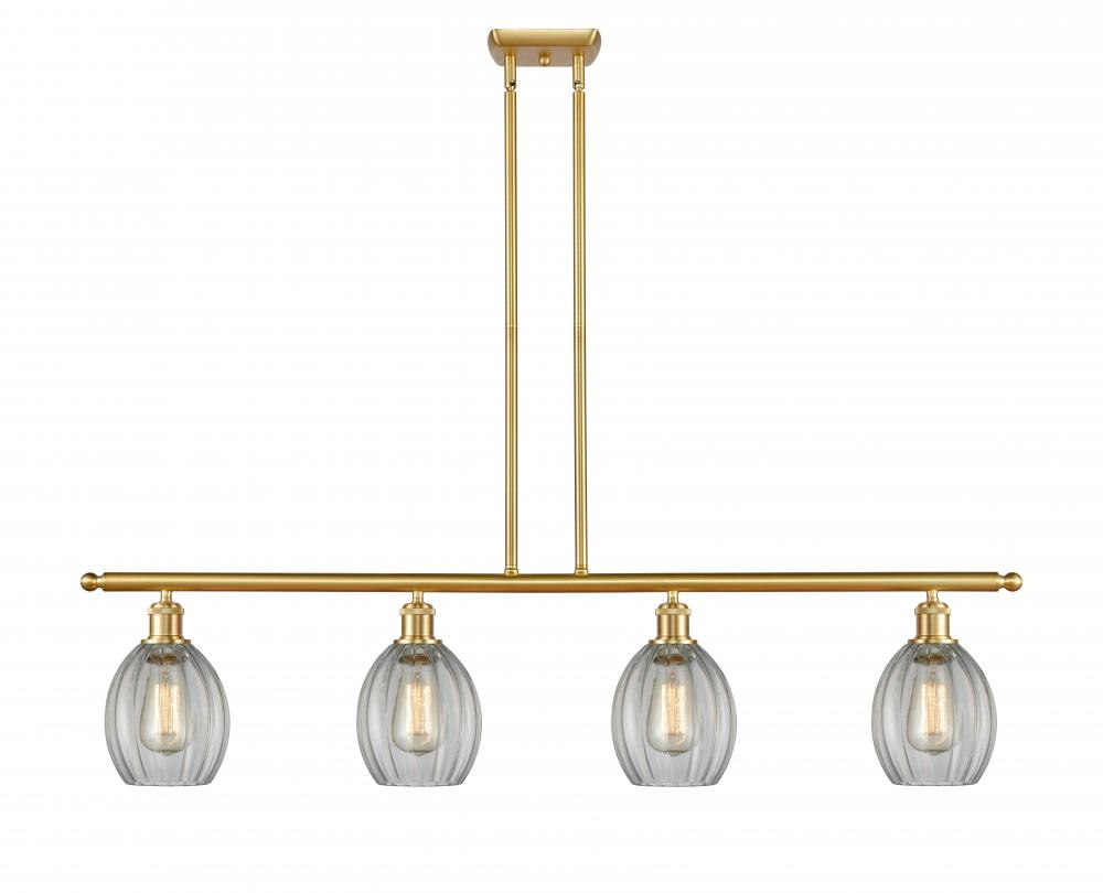 Eaton - 4 Light - 48 inch - Satin Gold - Cord hung - Island Light