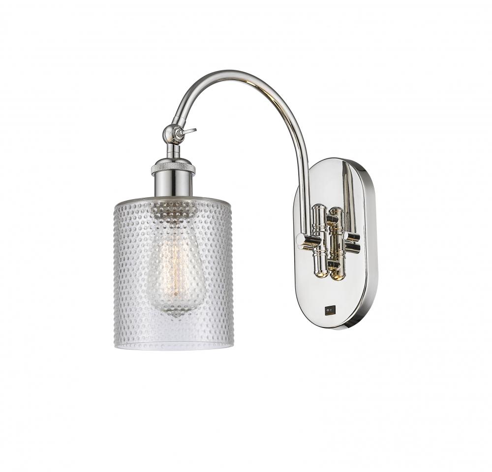 Cobbleskill - 1 Light - 5 inch - Polished Nickel - Adjustable Swing Arm