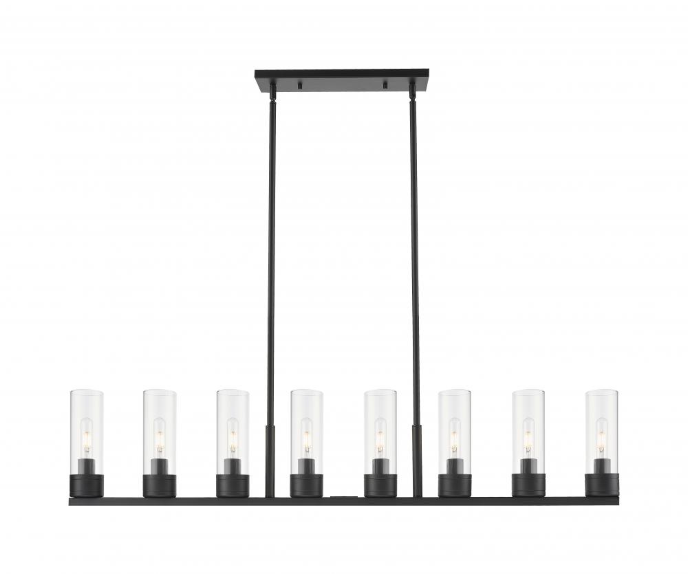 Boreas - 6 Light - 48 inch - Matte Black - Linear Pendant