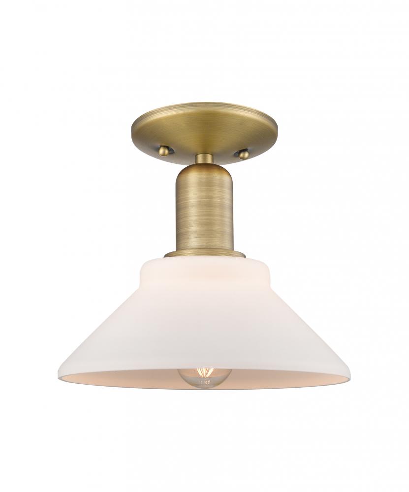 Orwell - 1 Light - 8 inch - Antique Copper - Semi-Flush Mount