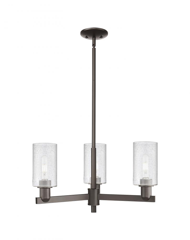Clymer - 3 Light - 26 inch - Oil Rubbed Bronze - Stem hung - Flush Mount