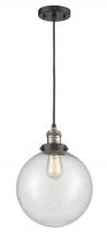 Innovations Lighting 201C-BAB-G204-10-LED - Beacon - 1 Light - 10 inch - Black Antique Brass - Cord hung - Mini Pendant