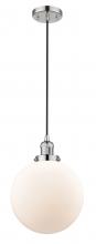 Innovations Lighting 201C-PN-G201-10-LED - Beacon - 1 Light - 10 inch - Polished Nickel - Cord hung - Mini Pendant