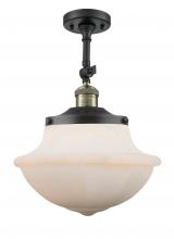 Innovations Lighting 201F-BAB-G541 - Oxford - 1 Light - 12 inch - Black Antique Brass - Adjustable Semi-Flush Mount