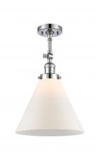 Innovations Lighting 201F-PC-G41-L-LED - Cone - 1 Light - 12 inch - Polished Chrome - Adjustable Semi-Flush Mount