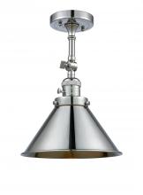 Innovations Lighting 201FSW-PC-M10-PC - Briarcliff 1 Light Semi-Flush Mount