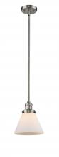 Innovations Lighting 201S-SN-G41-LED - Cone - 1 Light - 8 inch - Brushed Satin Nickel - Stem Hung - Mini Pendant
