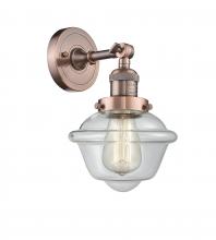 Innovations Lighting 203-AC-G532 - Oxford - 1 Light - 8 inch - Antique Copper - Adjustable Sconce