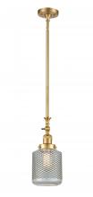 Innovations Lighting 206-SG-G262 - Stanton - 1 Light - 6 inch - Satin Gold - Stem Hung - Adjustable Mini Pendant