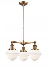 Innovations Lighting 207-BB-G531-LED - Oxford - 3 Light - 20 inch - Brushed Brass - Stem Hung - Chandelier
