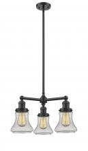 Innovations Lighting 207-OB-G194-LED - Bellmont - 3 Light - 18 inch - Oil Rubbed Bronze - Stem Hung - Chandelier