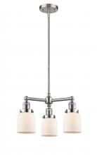 Innovations Lighting 207-SN-G51-LED - Bell - 3 Light - 19 inch - Brushed Satin Nickel - Stem Hung - Chandelier