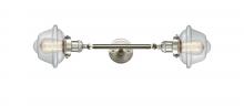 Innovations Lighting 208L-SN-G532-LED - Oxford - 2 Light - 8 inch - Brushed Satin Nickel - Adjustable Bath Vanity Light