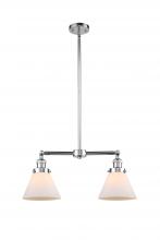 Innovations Lighting 209-PC-G41-LED - Cone - 2 Light - 21 inch - Polished Chrome - Stem Hung - Adjustable Island Light