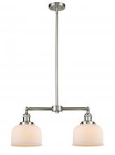 Innovations Lighting 209-SN-G71-LED - Bell - 2 Light - 21 inch - Brushed Satin Nickel - Stem Hung - Adjustable Island Light