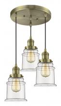 Innovations Lighting 211/3-AB-G182 - Canton 3 Light Multi-Pendant