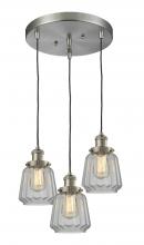 Innovations Lighting 211/3-SN-G142 - Chatham 3 Light Multi-Pendant