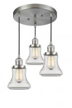 Innovations Lighting 211/3-SN-G192 - Bellmont  Light Multi-Pendant