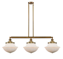 Innovations Lighting 213-BB-G541 - Oxford - 3 Light - 42 inch - Brushed Brass - Stem Hung - Adjustable Island Light