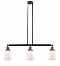 Innovations Lighting 213-BK-G181 - Canton - 3 Light - 39 inch - Matte Black - Stem Hung - Adjustable Island Light