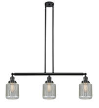 Innovations Lighting 213-BK-G262 - Stanton - 3 Light - 39 inch - Matte Black - Stem Hung - Adjustable Island Light