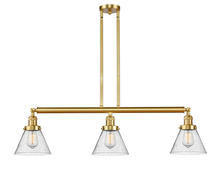 Innovations Lighting 213-SG-G44 - Cone - 3 Light - 40 inch - Satin Gold - Stem Hung - Adjustable Island Light