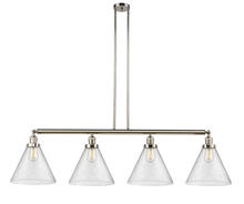 Innovations Lighting 214-PN-G44-L - Cone - 4 Light - 56 inch - Polished Nickel - Stem Hung - Adjustable Island Light