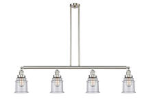 Innovations Lighting 214-SN-G184 - Canton - 4 Light - 51 inch - Brushed Satin Nickel - Stem Hung - Adjustable Island Light