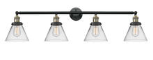 Innovations Lighting 215-BAB-G42 - Cone - 4 Light - 44 inch - Black Antique Brass - Adjustable Bath Vanity Light