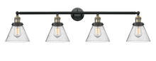 Innovations Lighting 215-BAB-G44 - Cone - 4 Light - 44 inch - Black Antique Brass - Adjustable Bath Vanity Light