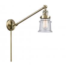Innovations Lighting 237-AB-G184S - Canton - 1 Light - 8 inch - Antique Brass -Adjustable Swing Arm