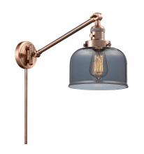 Innovations Lighting 237-AC-G73 - Bell - 1 Light - 8 inch - Antique Copper -Adjustable Swing Arm
