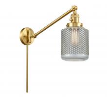 Innovations Lighting 237-SG-G262 - Stanton - 1 Light - 6 inch - Satin Gold -Adjustable Swing Arm