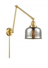 Innovations Lighting 238-SG-G78 - Bell - 1 Light - 8 inch - Satin Gold -Adjustable Swing Arm